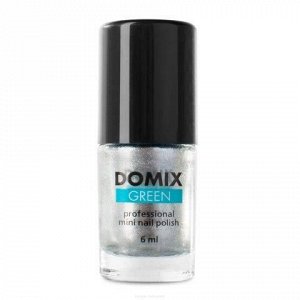 Domix Лак для ногтей, серебряный шиммер, 6 мл