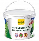 Побелка Краска Акриловая 1,2кг Ведро ФАСКО (1уп/6шт) минимум 3 штуки