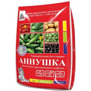 Удобрение Аннушка 1кг (1уп/25шт) 18-6-26