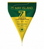 KR/РАСПРОДАЖА MAY ISLAND 7Days Secret Pore Clear Powder Scrub Скраб д/лица с Центеллой, 5г /до 01.23г.