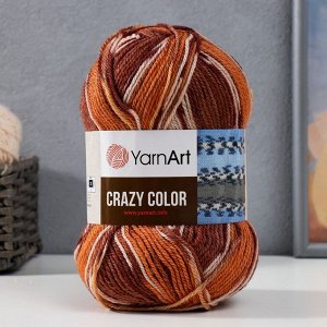 YarnArt Пряжа &quot;Crazy color&quot; 25% шерсть, 75% акрил 260м/100гр (138 принт)