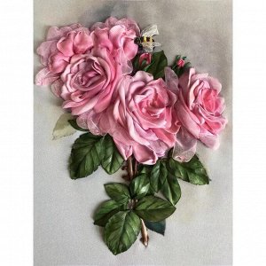 Набор для вышивки лентами «Ветка с розами»