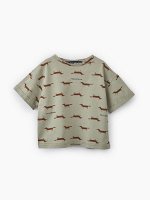 Oversize футболка из хлопка/green