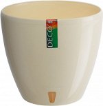 Вазон двойной с катриджем “DECO TWIN PLUS” 12 Л., цвет Крем
