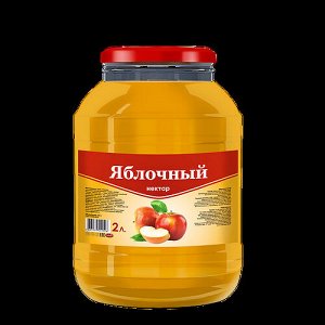 SAVA Нектар 2л.  ЯБЛОЧНЫЙ с сахаром  ст.б. (1 х 4), (# 12), Россия (шк 2526)