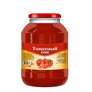 SAVA Сок  2л.  ТОМАТНЫЙ  ст.б. (1 х 4), (# 12), Россия (шк 0362)
