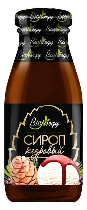 SAVA Сироп "BioNergy" КЕДРОВЫЙ бут. 0,2л  (1 х 10), (# 28), Россия (шк 7552)