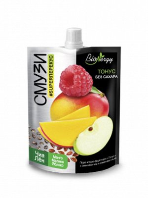 SAVA   Смузи ТОНУС "BioNergy" дой-пак 120г  (1 х 15), (# 12), Россия (шк 1695)