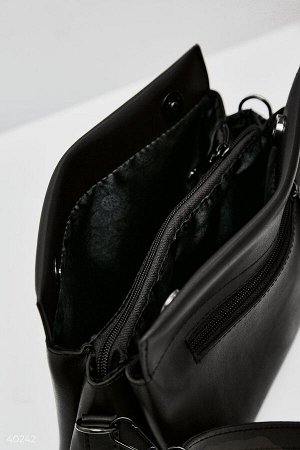 Черная сумка кроссбоди
