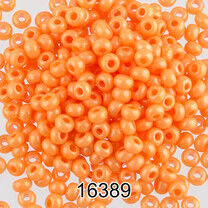 Бисер PRECIOSA Прециоза цвет 16389 оранжевый глянцевый 20гр.