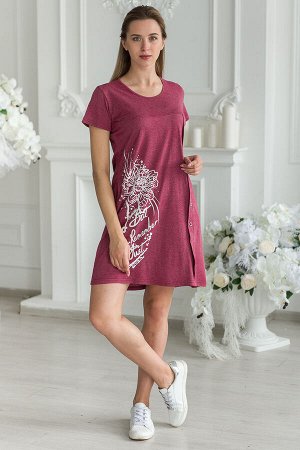Туника женская из кулирки Флоранс бордо