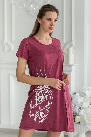 Туника женская из кулирки Флоранс бордо