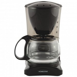 Кофеварка HOMESTAR HS-2021 черная, 550Вт, 0,6л