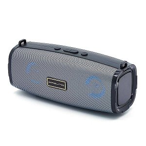 Колонка портативная с BLUETOOTH  OT-SPB104 Серый (2*3Вт, USB/FM/TF/ AUX, акк, 19*7.5*8.0 см)