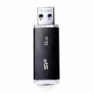 Флеш-диск 32 GB SILICON POWER Ultima U02 USB 2.0, черный, SP32GBUF2U02V1K