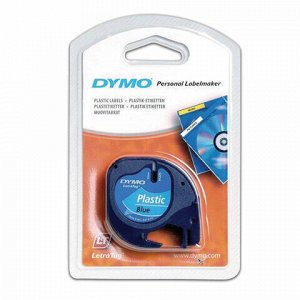 Картридж для принтеров этикеток DYMO LetraTag, 12 мм х 4 м, лента пластиковая, синяя, S0721650