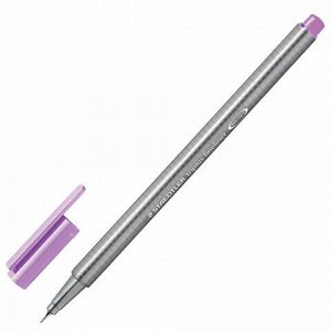 Ручка капиллярная (линер) STAEDTLER "Triplus Fineliner", ЛАВАНДОВАЯ, трехгранная, линия письма 0,3 мм, 334-62