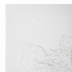 Картина по номерам 40х50 см, ОСТРОВ СОКРОВИЩ "Этнический лев", на подрамнике, акрил, кисти, 663347
