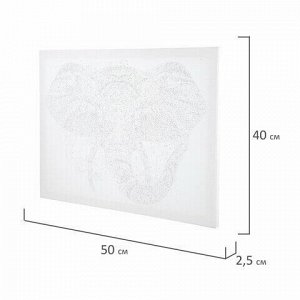 Картина по номерам 40х50 см, ОСТРОВ СОКРОВИЩ "Этнический слон", на подрамнике, акрил, кисти, 663348