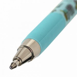 Ручка шариковая ЮНЛАНДИЯ "CARS", синяя, SOFT TOUCH покрытие, узел 0,7 мм, линия письма 0,35 мм, 143728