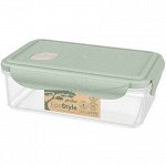 Контейнер для продуктов с клапаном 1,1л &quot;ECO STYLE&quot; зеленый флэк