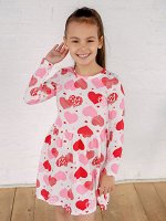 Платье Элла сердечки LOVE
