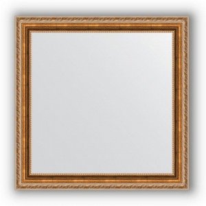 Зеркало в багетной раме - версаль бронза 64 мм, 65 х 65 см, Evoform