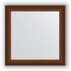 Зеркало в багетной раме - орех 65 мм, 66 х 66 см, Evoform