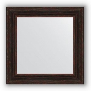 Зеркало в багетной раме - тёмный прованс 99 мм, 72 х 72 см, Evoform