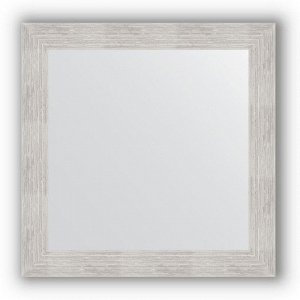 Зеркало в багетной раме - серебряный дождь 70 мм, 66 х 66 см, Evoform