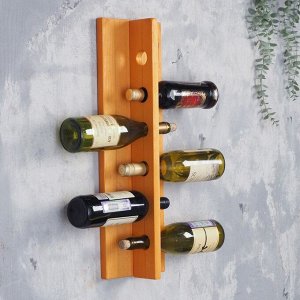Добропаровъ Полка деревянная под 6 бутылок, 60,5х19х7,5 см