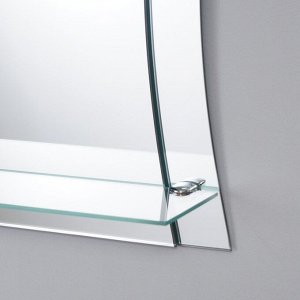 Зеркало «Лотос», настенное, с полочкой, 48?55 см