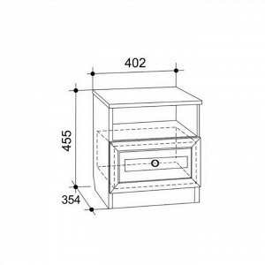 Тумба прикроватная Алиса