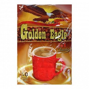 Растворимый кофейный напиток 3 в 1 «Golden Eagle Classic», 20г х 50сашех