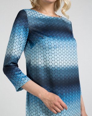 Платье жен. (006228) серо-синий
