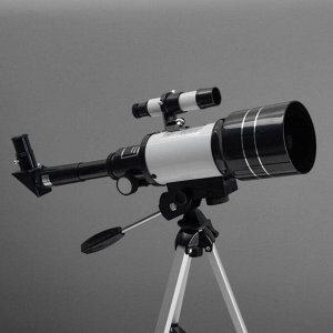 Телескоп настольный, астрономический, увеличение ?150, со штативом, F30070M, бело-чёрный корпус