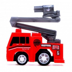 Набор инерционных машин «Пожарная служба», 6 штук