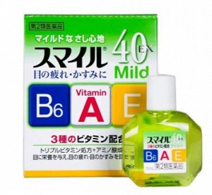 Santen Капли для глаз Lion Smile 40 ex Mild, 15мл