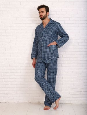 Пижама мужская,модель203,фланель (46 размер, Виши, вид 3 )