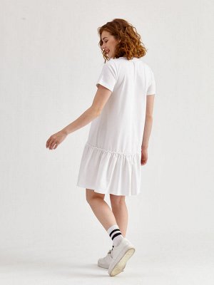 Платье кулирка od-633-4 белый