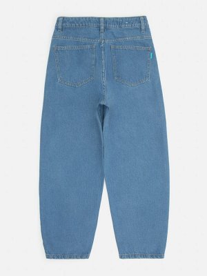 Брюки джинсовые детские для девочек Abrucco синий