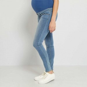 Облегающие джинсы для беременных - голубой