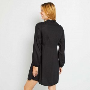 Короткое платье для беременных - черный