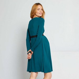 Длинное платье - зеленый
