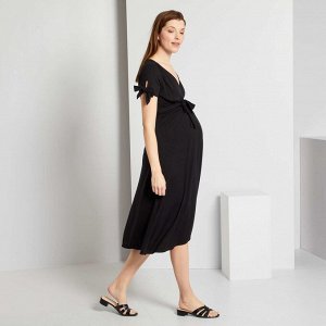 Платье средней длины для беременных - черный