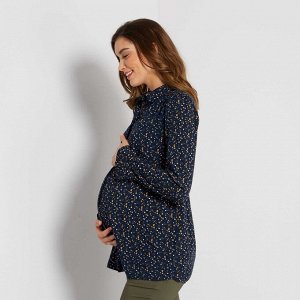 Рубашка для беременных - голубой