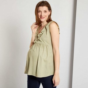 Рубашка для беременных - светлый хаки