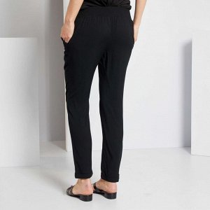 Легкие брюки для будущих мам - черный