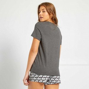 Пижама с шортами '101 далматинец' - серый