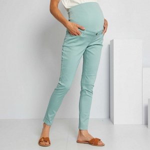 Узкие брюки для беременных - голубой